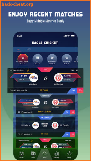 Eagle Cricket Live Line | cricket scorecard live screenshot