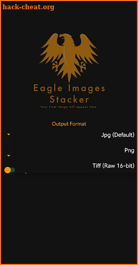 Eagle Image stacker screenshot