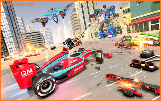 Eagle Robot Car Game – Formula Car Robot Games screenshot