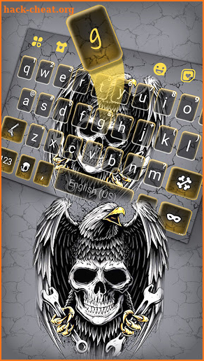 Eagle Skull Keyboard Background screenshot