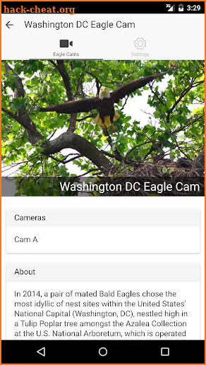 EagleCam screenshot