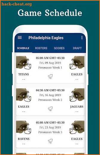 Eagles - Football Live Score & Schedule screenshot