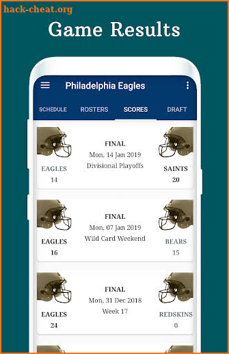 Eagles - Football Live Score & Schedule screenshot