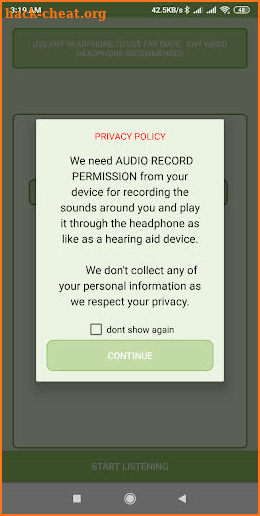 Ear Mate (Ad Free) - Hearing Aid App for Android screenshot