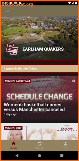 Earlham Quakers screenshot