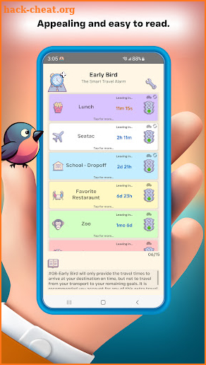 Early Bird: Smart Travel Alarm screenshot