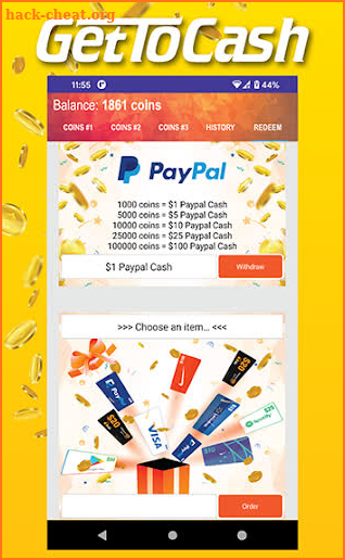 Earn Money & Free Gift Card With GetToCash! screenshot