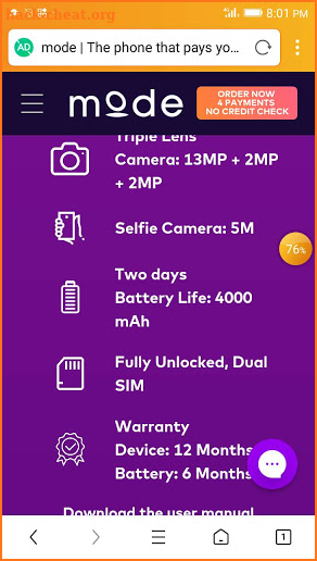 Earn Money with mode Phone screenshot