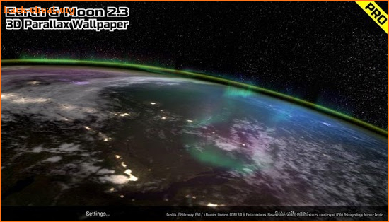 Earth & Moon in HD Gyro 3D PRO Parallax Wallpaper screenshot