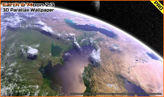 Earth & Moon in HD Gyro 3D PRO Parallax Wallpaper screenshot