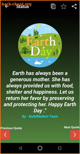 Earth Day Quotes, Save Earth Slogans, Quiz, Puzzle screenshot