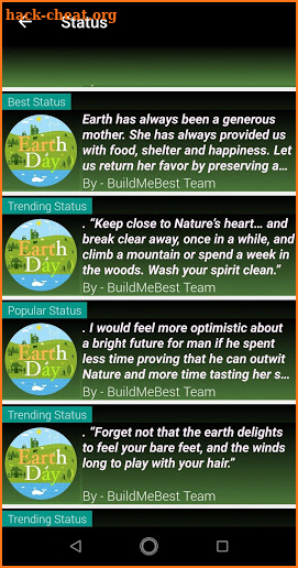 Earth Day Quotes, Save Earth Slogans, Quiz, Puzzle screenshot