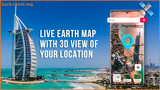 Earth Map 2021 - Live Satellite View, World Map 3D screenshot