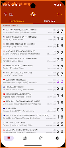 Earthquake screenshot
