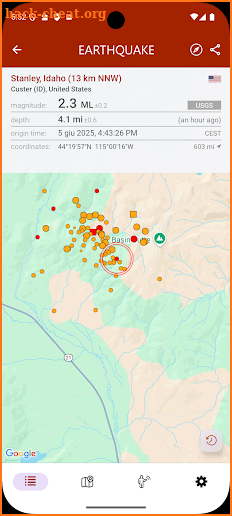 Earthquake screenshot