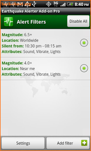 Earthquake Alerter Free screenshot