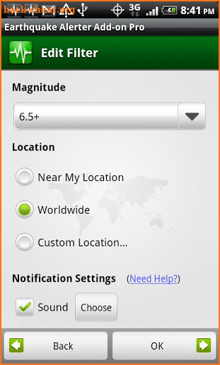 Earthquake Alerter Free screenshot