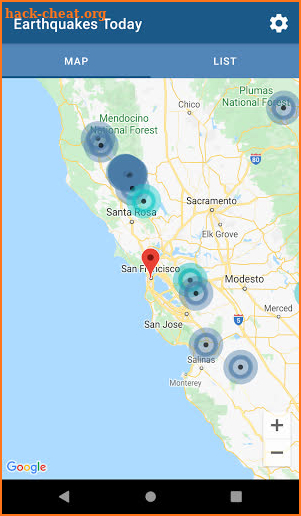 Earthquakes Today screenshot