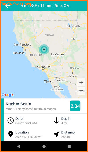 Earthquakes Today screenshot