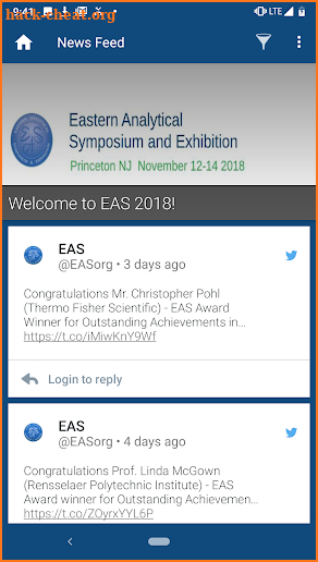EAS 2018 screenshot