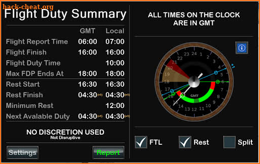 EASA FTL Monitor screenshot