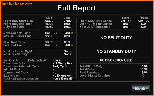 EASA FTL Monitor screenshot