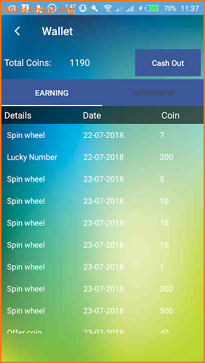 Ease Money Spinner screenshot