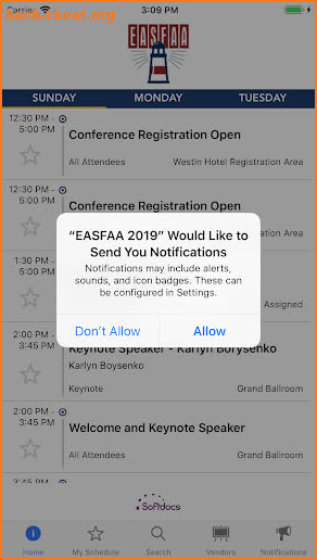 EASFAA 2019 screenshot