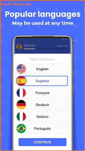 Easier Go -Language learning free, Spanish, French screenshot