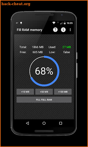 Easily fill RAM! screenshot