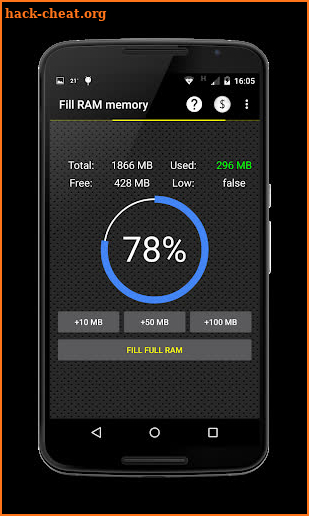 Easily fill RAM! screenshot