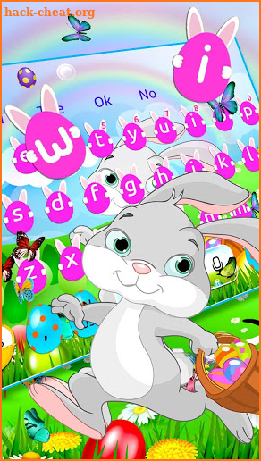 Easter Bunny Eggs Keyboard Theme screenshot
