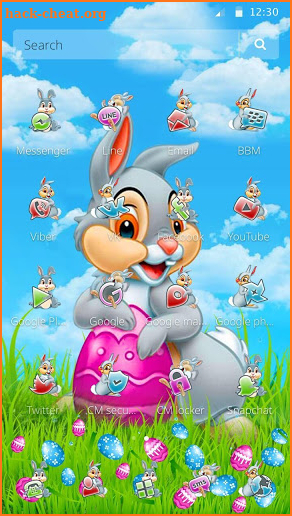 Easter Bunny Gravity Theme screenshot