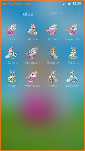 Easter Bunny Gravity Theme screenshot