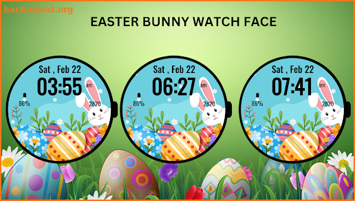 Easter Bunny Watch Face screenshot