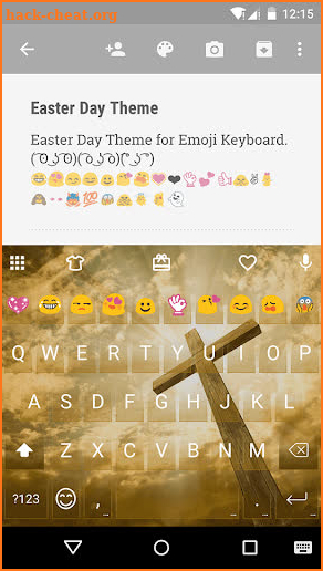 Easter Day Emoji Keyboard screenshot