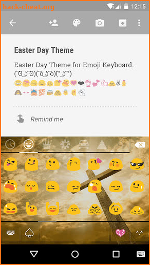 Easter Day Emoji Keyboard screenshot