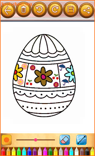 Easter eggs coloring book screenshot