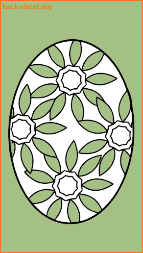Easter eggs coloring page game screenshot
