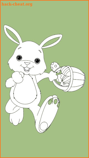 Easter eggs coloring page game screenshot