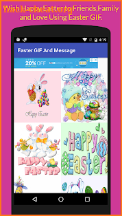 Easter GIF AND MESSAGE 🐇 screenshot