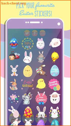 Easter Photo Stickers App screenshot