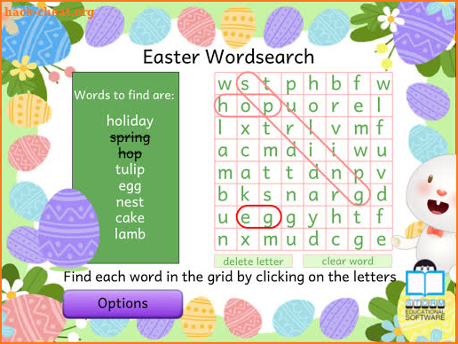 Easter Wordsearch screenshot