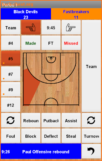 Easy Basketball Stats screenshot