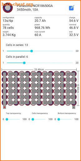 Easy Battery Calculator screenshot