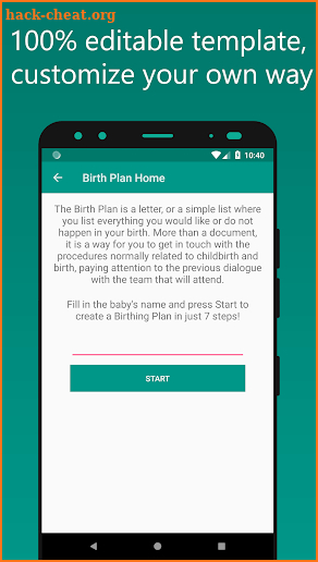 Easy Birth Plan screenshot