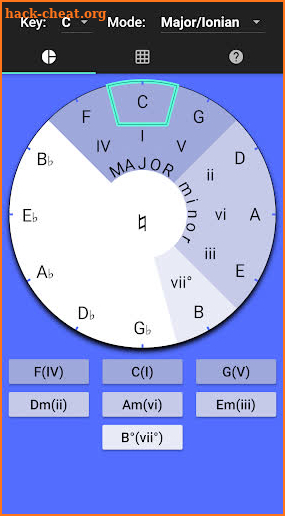 Easy Circle of Fifths (no ads, 100% free) screenshot