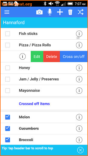 Easy Grocery List screenshot