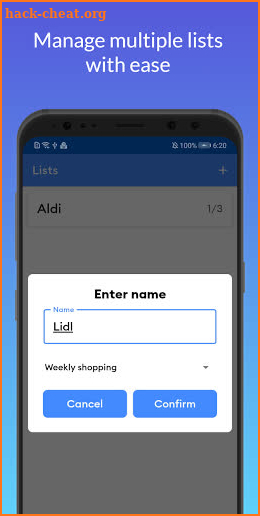 Easy List - Grocery lists and loyalty cards screenshot