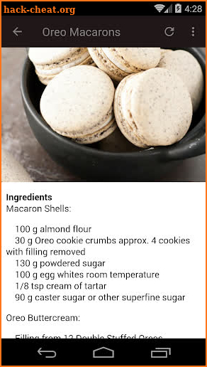 Easy macarons recipes screenshot